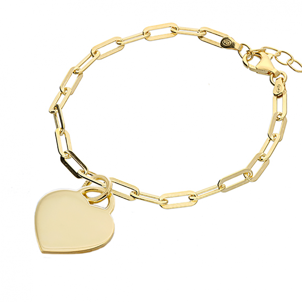 Gold Oval Clasp Handwriting Bracelet