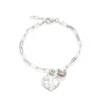 Oval Clasp Robin illustration Bracelet