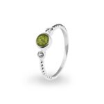 EW-R-325-Green__Ashes Ring - Ashes Jewellery